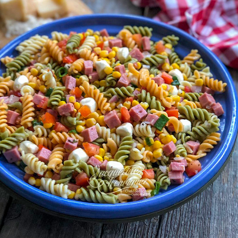 ENSALADA DE PASTA Y JAMON