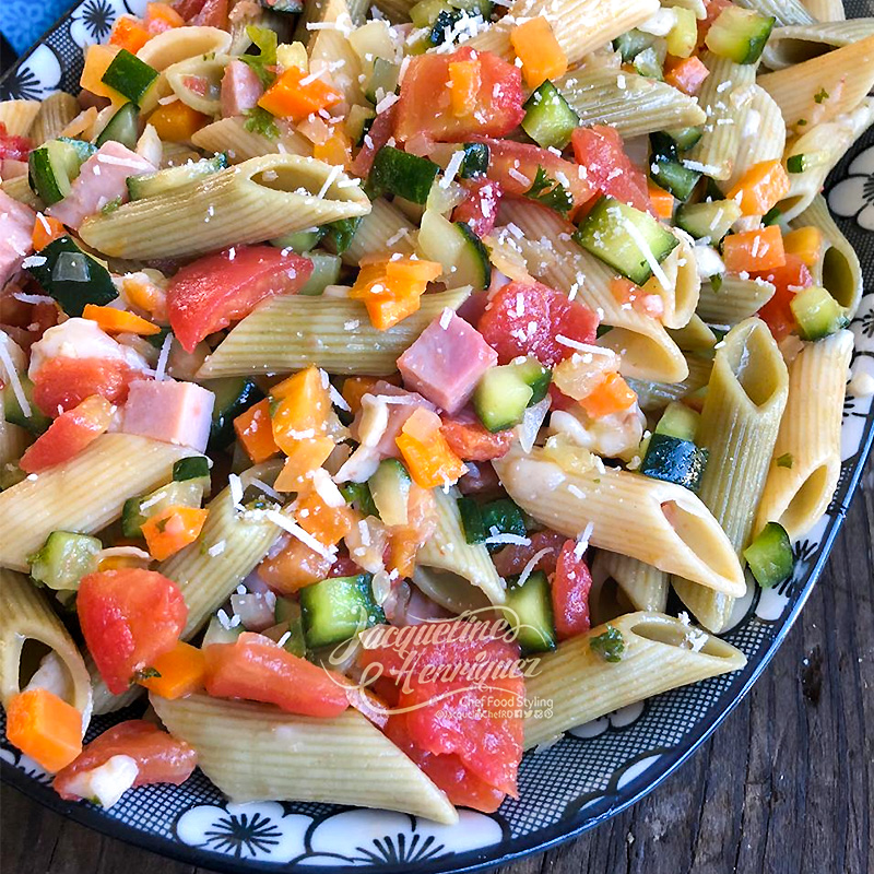 PASTA INTEGRAL CON VERDURAS