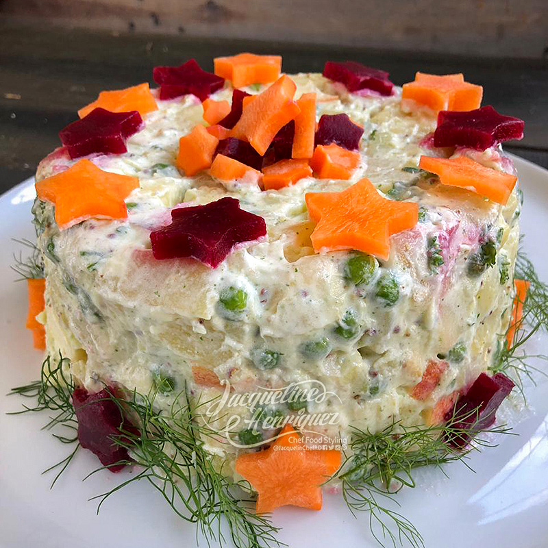 ENSALADA DE PAPA CON MAYONESA DE HIERBAS