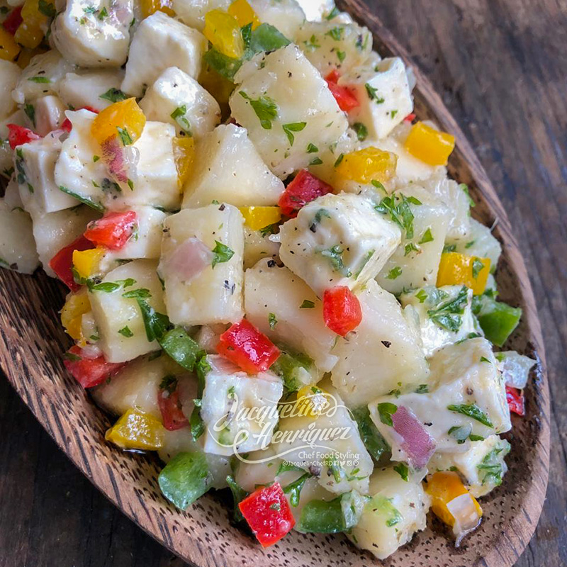 ENSALADA DE YUCA Y QUESO