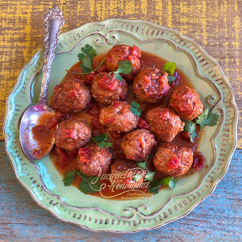 ALBONDIGAS HORNEADAS CON COCO