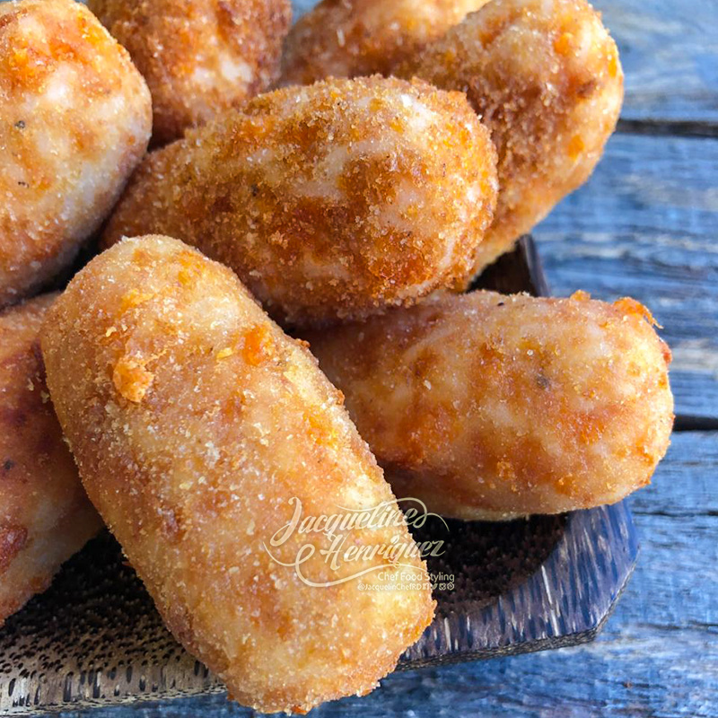 CROQUETAS DE ARROZ CON JAMON Y QUESO