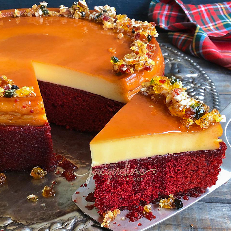 RED VELVET FLAN NAVIDEÑO