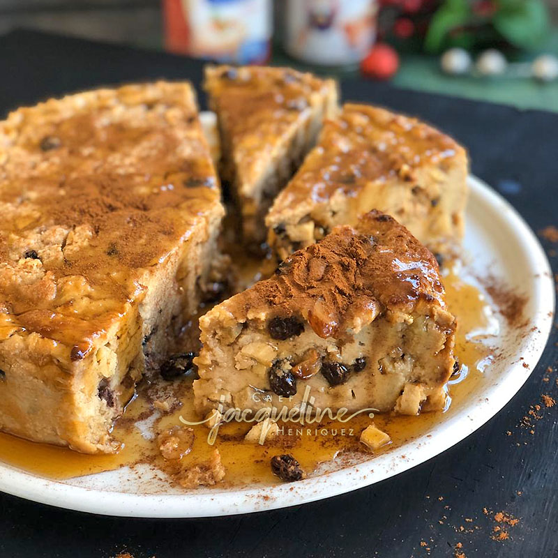 PUDIN DE MANZANA Y CANELA TOSTADA