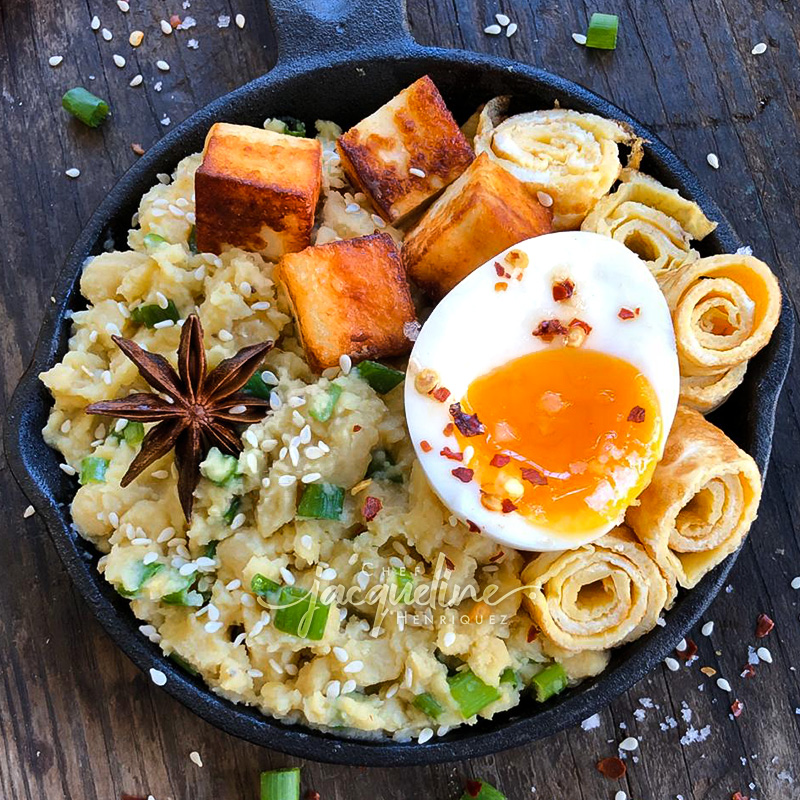 MANGU CON PUERRO Y JENGIBRE